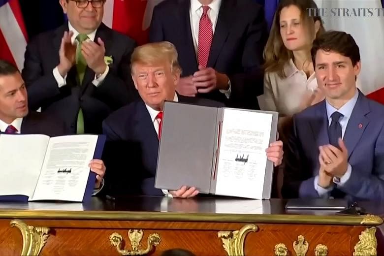 DPR AS meloloskan kesepakatan perdagangan Amerika Utara baru menggantikan NAFTA